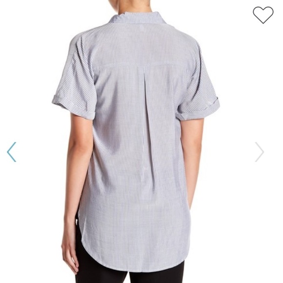 NWT BCBG wrap hem dolman stripe shirt, M - Picture 2 of 7